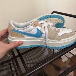 Nike Air Max Blue and White Sneakers